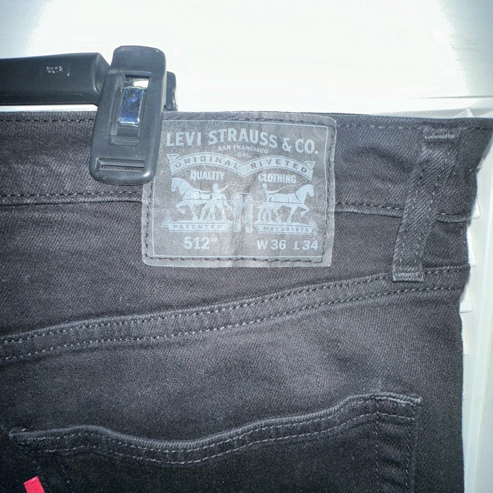 Levis 512 36x34 men’s black jeans